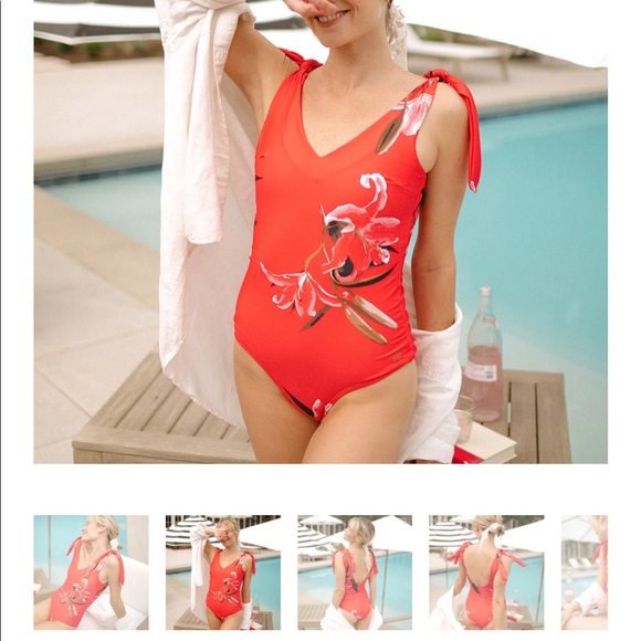 Albion Belle One-Piece Swimsuit - Pink Lily - Picture 6 of 11